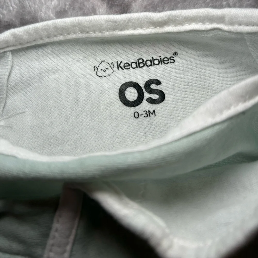 KeaBabies 3-Pack Soothe Swaddle Wraps- Printed Grey/Sage/White Size OS (0-3M)